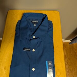 Croft & Barrow Blue Dress Shirt Crisp Cotton Classic
